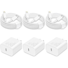 Caricabatterie rapido da 20 W con certificazione MFi e cavo da 1,8 m.