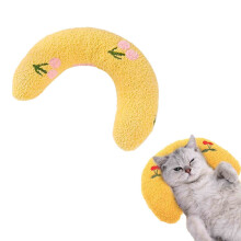 YOLOKE Calming Dog Pillow – Soft Half-Donut Neck Support