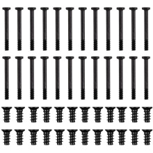 Kit com 60 parafusos para ventoinhas de gabinete de PC – Aço carbono preto