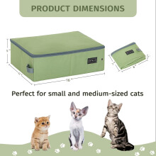 Portable Collapsible Cat Litter Box - Leak-Proof
