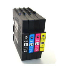 Cartuchos de tinta Ricoh GC31KMYC (paquete de 4) para Aficio GXE3300