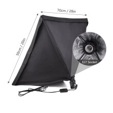 LED-softbokssett for fotografering, 45 W tofarget, 3200 K–5600 K