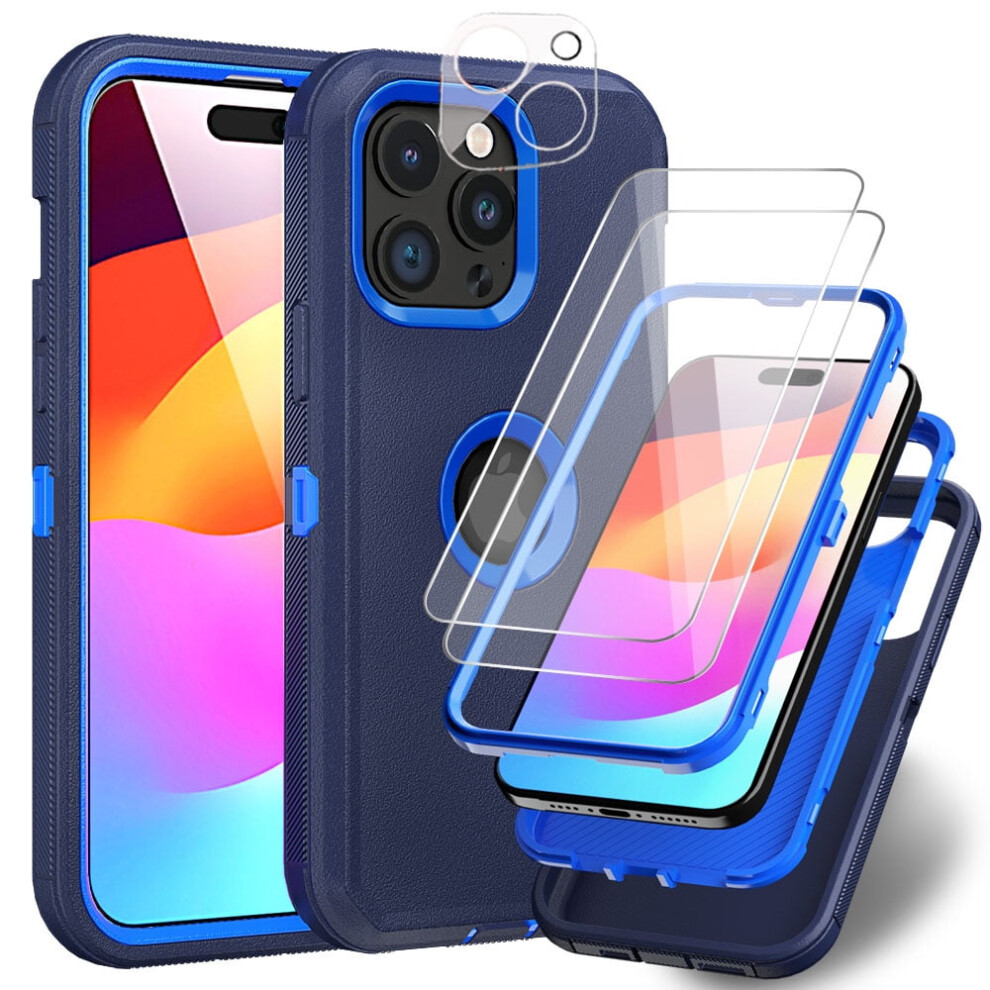 Iphone 15 Pro Max Case Military-Grade Armor Dark Blue 9170372487332