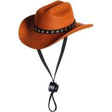 Cowboyhatt för hundar och katter – Röd, S eller L
