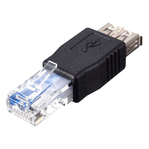 Προσαρμογέας Ethernet USB2.0 τύπου A, θηλυκό σε RJ45 αρσενικό