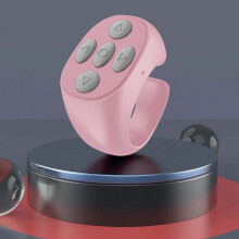 Anel de controle remoto Bluetooth para a ponta do dedo, compatível com iOS e Android.