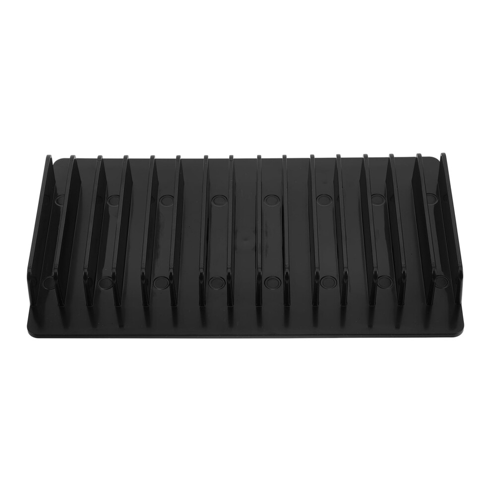 Mobile Phone Storage Rack Plastic 15-Slot Desktop Black 9450273261799