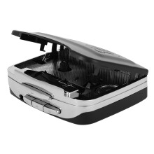 Conversor de cassete para MP3 com USB e fone de ouvido.
