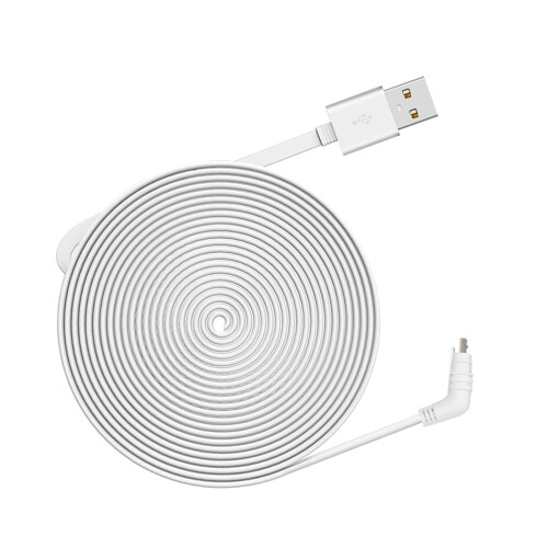 Cable de carga Arlo Pro de 9 m, resistente a la intemperie, plano, USB