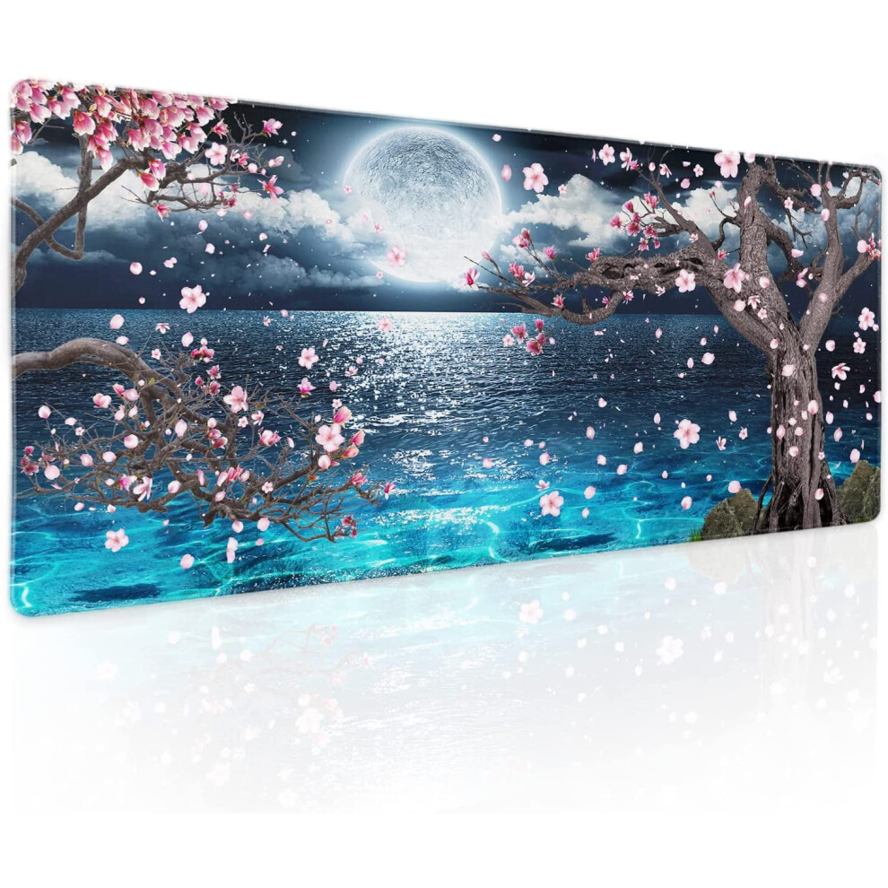 Cherry Blossom Xl Gaming Mouse Pad 31.5 X 11.8 In Pink 9450273262277