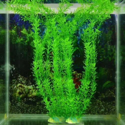 Kunstig akvariegressdekorasjon Plast Keramikk 32cm 1