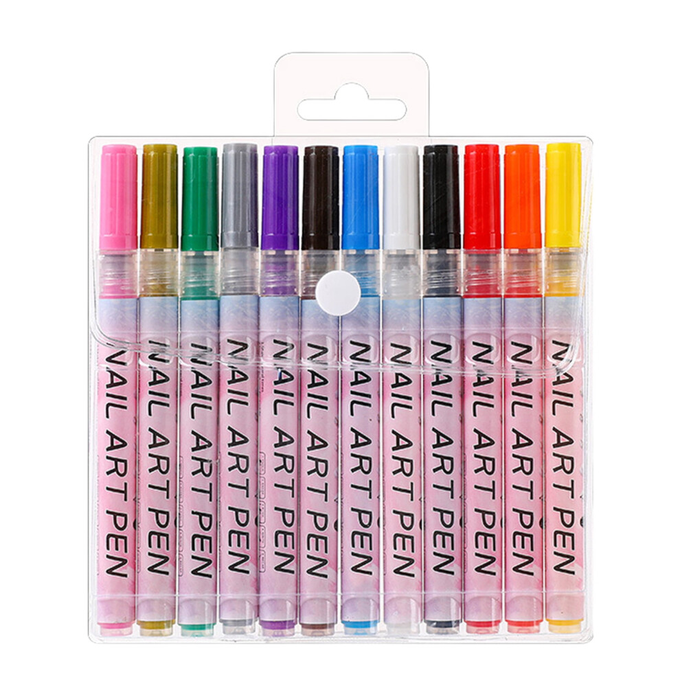 Nail Art Pen Set â Quick-Dry, Vibrant Colours, 12 pcs