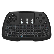 Mini teclado sem fio de 2,4 GHz com touchpad, 69 teclas