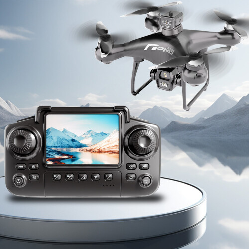 Drone RC com câmera 1080P, motor brushless e função de manutenção de altitude.