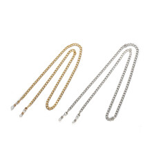 Catena per occhiali in oro e argento, 75 cm, confezione da 2