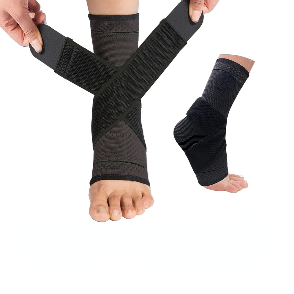 Ankle Brace Compression Sleeve Pair