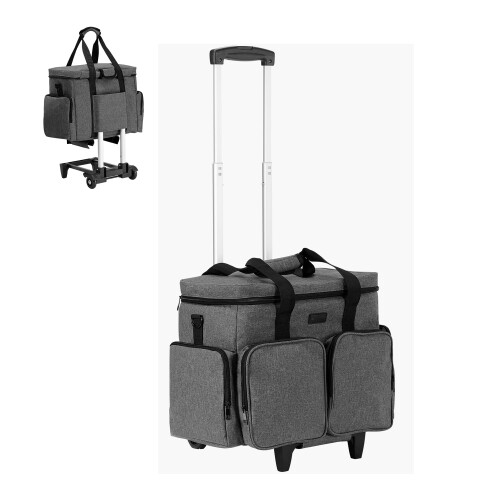 Mala para laptop com rodinhas para laptops de 15,6 polegadas