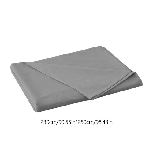 Microfiber Flat Sheet 180x230cm Grey 2