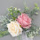 Artificial Rose Chair Back Swag – Light Yellow & Pink 3
