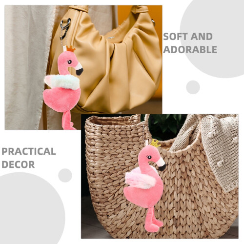 Flamingo Plüschtier, weich, kurz, 21 cm 2