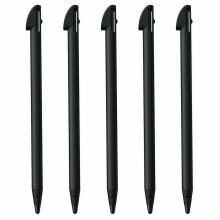 Pacote com 5 canetas stylus pretas em ABS para gamepad do Wii U
