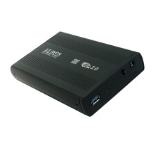 Box esterno in alluminio per hard disk da 3,5 pollici con USB 3.0.