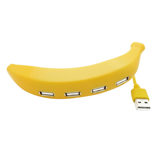 Διανομέας διαχωριστή USB 2.0 4 θυρών – Σχεδιασμός μίνι μπανάνας 1 σε 4