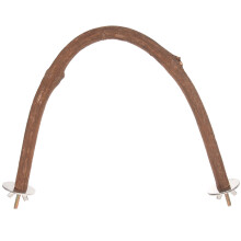 Parrot perch stand light brown sturdy 1 piece