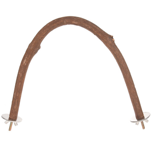 Parrot perch stand light brown sturdy 1 piece