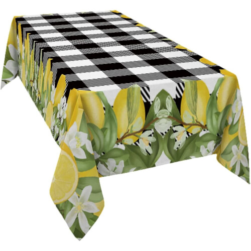 Polyester Rectangle Tablecloth 60x120in Waterproof 2
