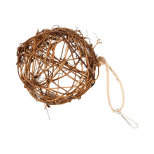 Ninho de rattan para roer, 8 cm, ideal para papagaios e pássaros pequenos.