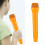 Orangenes ABS-Fake-Mikrofon-Requisit - Cosplay/Training 1