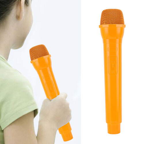 Orangenes ABS-Fake-Mikrofon-Requisit - Cosplay/Training