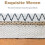 Boho Table Runner Cotton & Burlap with Tassels 5
