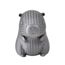 Tacar de 4 Ornáidí Ainmhithe Capybara Priontáilte 3D