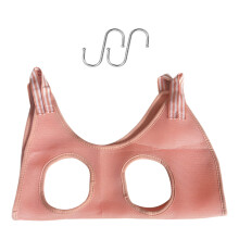 Pet grooming hammock breathable support 20.87x31.89 in pink