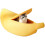 Lit pour chat banane avec niche fermée et ouverture à scratch 1