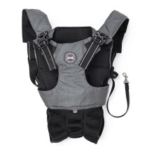 Mochila transportadora frontal para perros pequeños, diseño con las patas al descubierto.