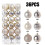 Christmas Tree Ball Ornaments Beige 6 cm 36 pcs 3