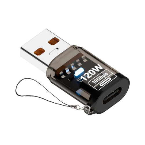 120 W:n USB3.2 Type-C - USB-A -sovitin