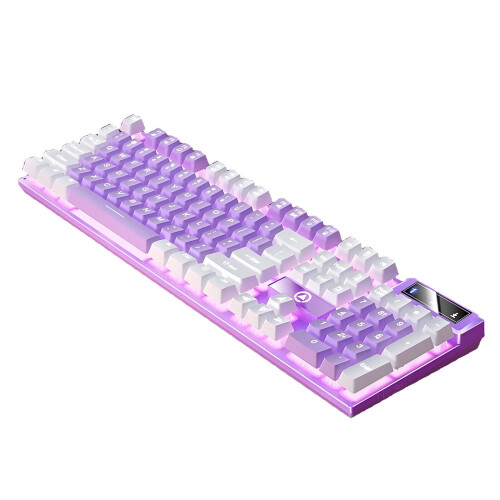 Teclado mecánico con construcción de silicona