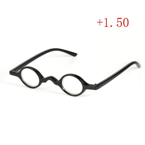 Zwarte +1,50 plastic leesbril