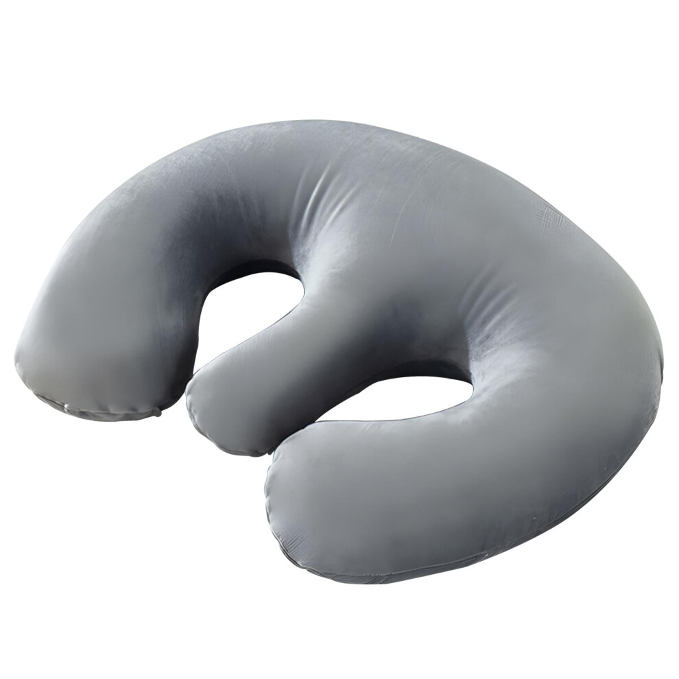 Gray Memory Foam Chest Pillow With Removable Cover