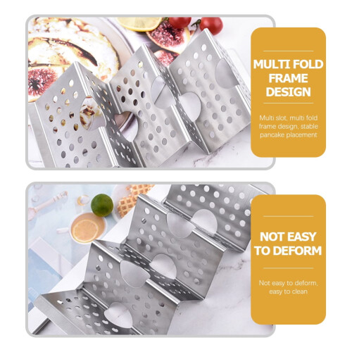 Tacoholder i rustfrit stål – 22 cm, stabil base 1