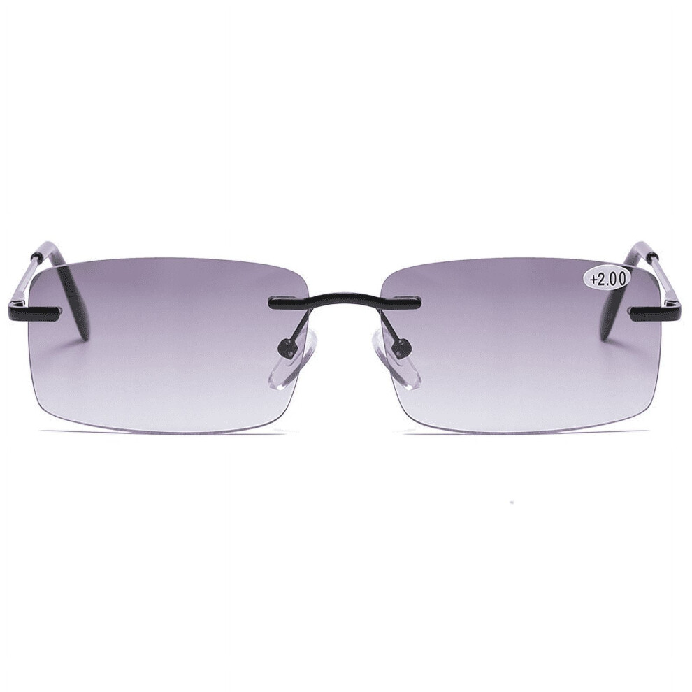 MAINYU Rimless Reading Sunglasses UV400 Protection