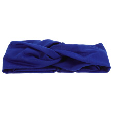 Bentiță de păr cu turban din material textil bleumarin pentru femei