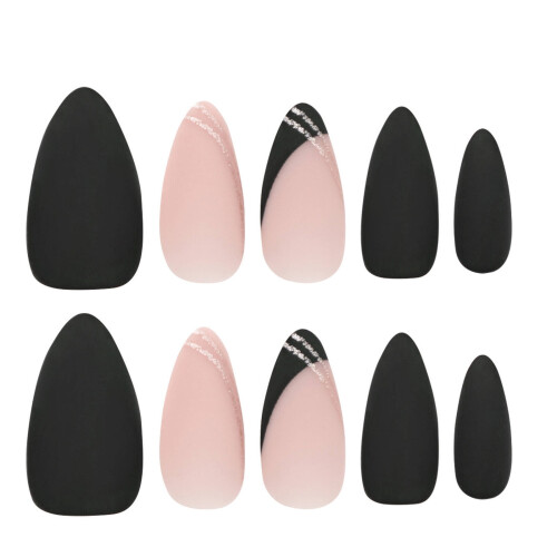 Kit de unhas postiças com 24 peças para crianças