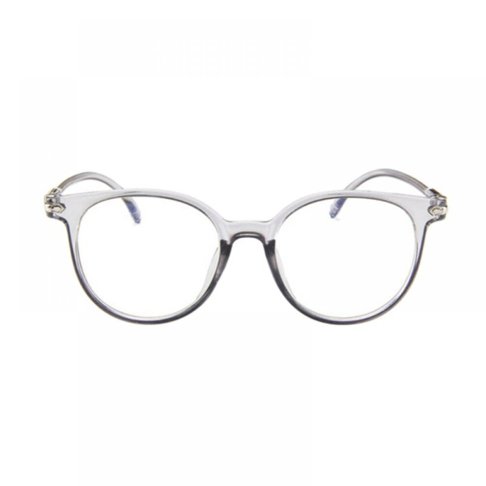 Vintage round clear non-prescription eyeglasses