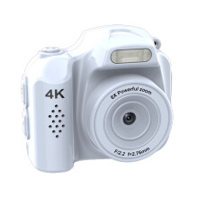Kompakte Digitalkamera 64 MP 4K Weiß 300 mAh Akku