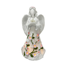 Guard Angel Figurines with Night Lights Battery Operated Angel